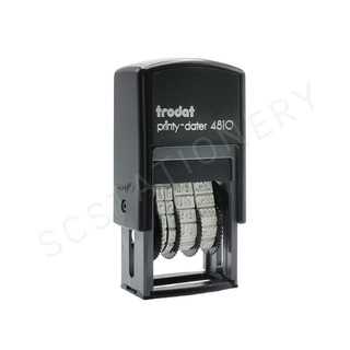 ตรายางวันที่ หมึกในตัว ไทย-เลขอาราบิค หมึกสีน้ำเงิน TRODAT NO.TR-4810T