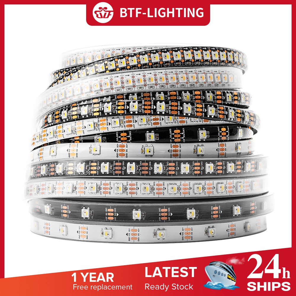 【Ready Stock】5m SK6812 Led Strip RGBW 4 In 1 Leds Pixels Individual ...