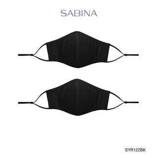 Sabina หน้ากากอนามัย (Set 2 ชิ้น) TRIPLE MASK EXTRA SIZE รหัส SYR122BK สีดำ