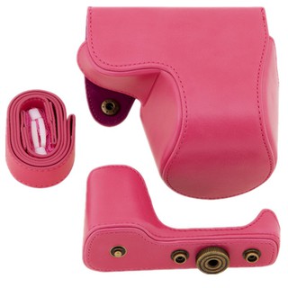 Rose Red Camera PU Leather กระเป๋ากล้อง Pouch for Sony A5100 ส่วนลด100 บาท โค้ด