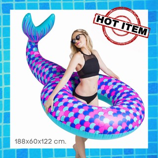 แพยางเป่าลมหางเมอร์เมด (float)MERMAID FLOAT