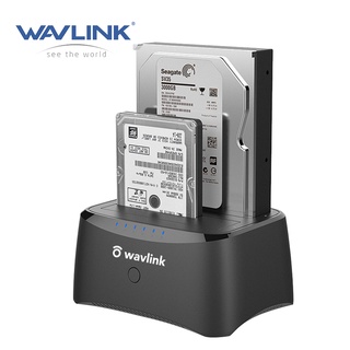 Wavlink ฮาร์ดไดรฟ์ภายนอก USB 3.0 เป็น SATA สําหรับ HDD 2.5 หรือ 3.5 นิ้ว SSD พร้อมฟังก์ชั่นโคลนออฟไลน์ รองรับฟังก์ชั่น UASP และ OTG