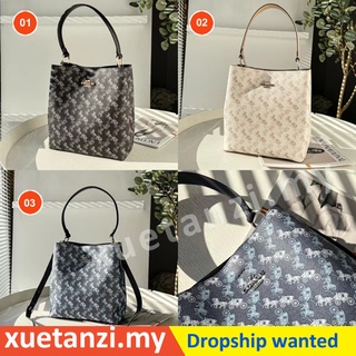 Coach 2081-236 ผู้หญิง / กระเป๋าถัง / ลายรถม้า / คลาสสิก / กระเป๋าถือผู้หญิง