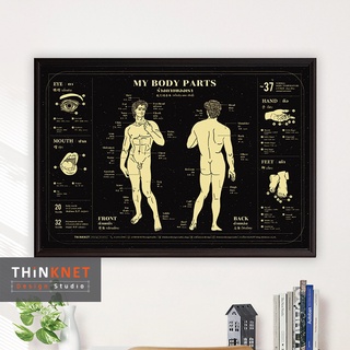 กรอบร่างกายของเรา 3 ภาษา My Body Parts Trilinggual