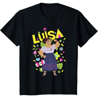 เสื้อยืดลําลอง พิมพ์ลายโปสเตอร์ Disney Encanto Luisa สไตล์เกาหลี คุณภาพสูง