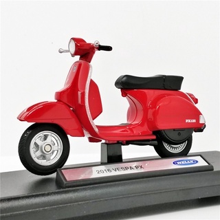 รถมอเตอร์ไซค์ 1:18 2016 Vespa PX [WELLY]