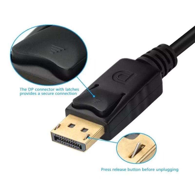3 In 1 DisplayPort DP To HDMI DVI VGA Adapter 1080P Converter สำหรับ PC โปรเจคเตอร์แล็ปท็อป HDTV #5