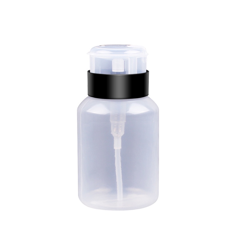ขวดปั้ม สำหรับใส่น้ำยาล้างเล็บ  ขวดพลาสติกหนาคุณภาพดี 200ml เล็บเจล อุปกรณ์ทำเล็บเจล