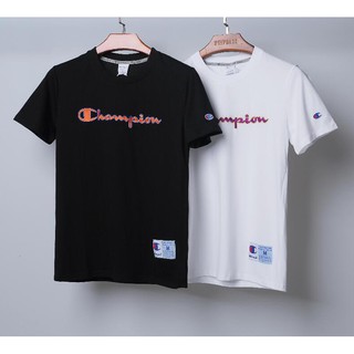 champion Fashion embroidered cotton unisex T-shirt short sleeves