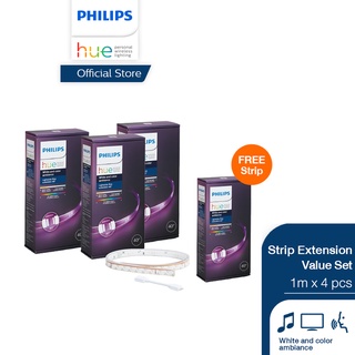 Philips Hue LightStrip Plus with Bluetooth Value Set ประกอบด้วย Strip Extension 4 ชิ้น