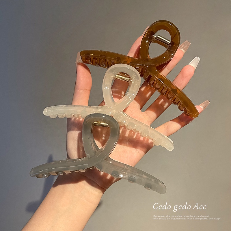 พร้อมส่ง  กิ๊บหนีบผม กิ๊บหนีบผม กิ๊บติดผมเกาหลี คลิปหนีบผมอะคริลิค（12.5cm）