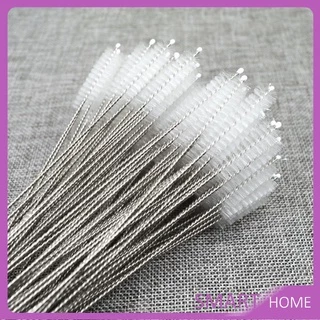 แปรงล้างหลอดดูด จุกนม ขนไนล่อน ไม่ทำให้เป็นรอย Stainless steel soft straw straw brush
