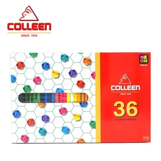 สีไม้คอลลีน 12 24 36 48 และ 60 สี ด้ามเดี่ยว สะท้อนแสง ของแท้ 100% colleen coloured pencil