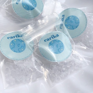 (กรอกโค้ด GG24P ลด 65.-) earika.earrings - แป้นต่างหู แป้นซิลิโคนสีใส แป้นต่างหูแบบยาง จำนวน 100 ชิ้น ++