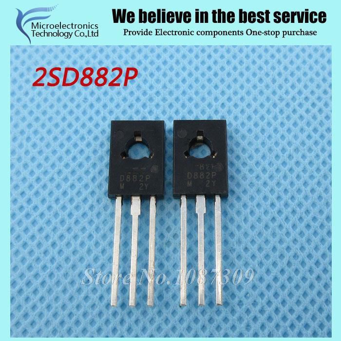 10pcs 2SD882P D882P D882 TO-126 เครื่องขยายเสียงสําหรับ 3A 40V PNP ใหม่