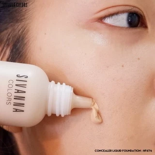 Sivanna Colors Concealer Liquid Foundation ซีเวียน่า รองพื้นเนื้อใยไหม SPF 25 PA+++ ขนาด 50 g