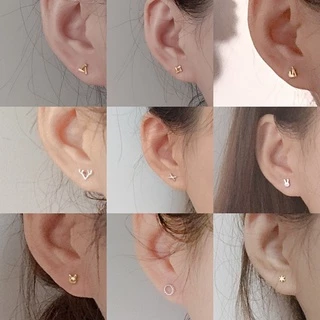 COCOJEWELRY เครื่องประดับ ต่างหูสตั๊ด เงิน 925 สไตล์เกาหลี สําหรับผู้หญิง