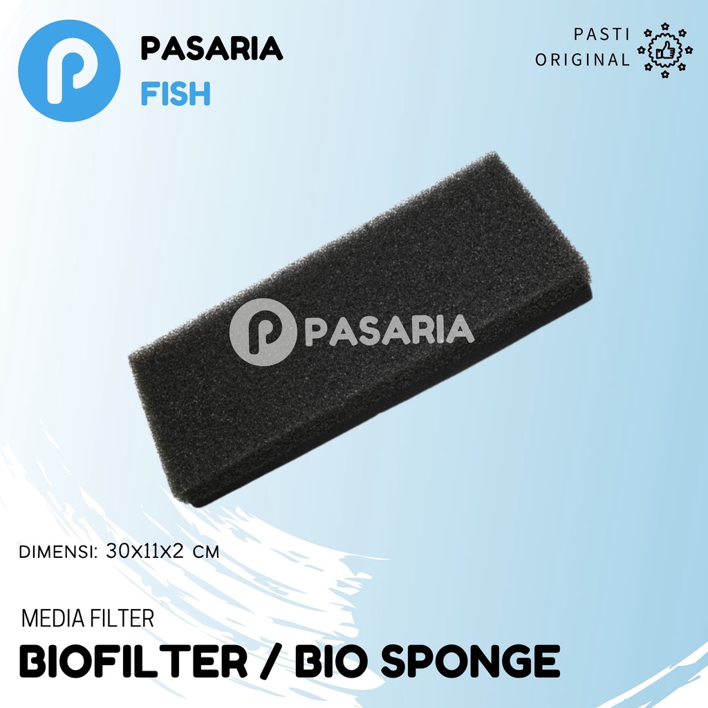 Bio Filter Foam / Black Sponge Pool Filter Media 11x30x2 cm