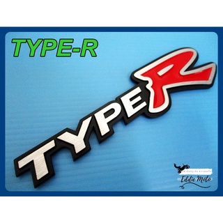 HONDA CIVIC ACCORD TYPE-R "BLACK" &amp; "RED" RACING lOGO BADGE EMBLEM size 15.5x2 cm. // สติ๊กเกอร์ โลโก้ ข้อความ TypeR