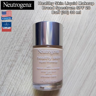 Neutrogena® Healthy Skin Liquid Makeup Broad Spectrum SPF 20 30 ml นูโทรจีนา รองพื้น เนื้อน้ำ ผสมกันแดด