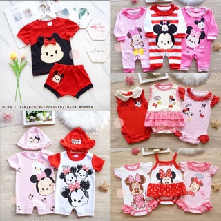 💟Minnie〰️Collection🍼บอดี้สูทแรกเกิด 🍼ชุดเด็กน่ารัก เกรดพรีเมี่ยม สำหรับเด็กแรกเกิด-12เดือ