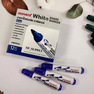 ปากกาไวท์บอร์ด Monami โมนามิ ยกกล่อง (12ด้าม/กล่อง) whiteboard marker BM500 ถูกที่สุด