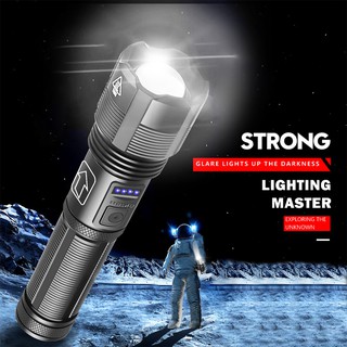 Ankndo ไฟฉาย Led สว่างมาก XHP50 1000 ลูเมนส์ XLamp ไฟฉายที่มีประสิทธิภาพที่สุด ซูม Usb ไฟฉาย Led ไฟฉาย
