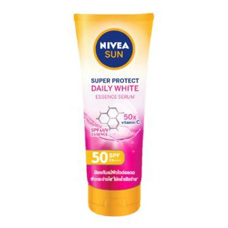 Nivea นีเวีย ซัน บอดี้ เซรั่ม ซูเปอร์ โพรเท็ค เดลี่ ไวท์ เอสพีเอฟ50 พีเอ+++ 180 ml