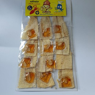 12 ซอง ปลาหมึกแผ่น พร้อมน้ำจิ้มพร้อมทาน ปลาหมึกซอง