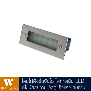 โคมไฟทางเดิน ไฟฝังขั้นบันได LED 3W รุ่น WL-GY8321-L สีสแตนเลส Stainless