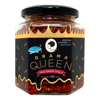 ดราม่าควีน พริกคั่วกรอบ (สูตรน้ำมันน้อย) 140g.