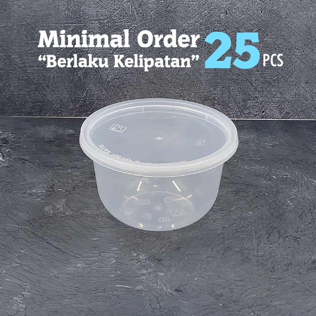 Thinwall 300ML RB Round / กล่องใส่อาหาร / กล่องอาหารกลางวันพลาสติก 300ML / Thinwall Semarang