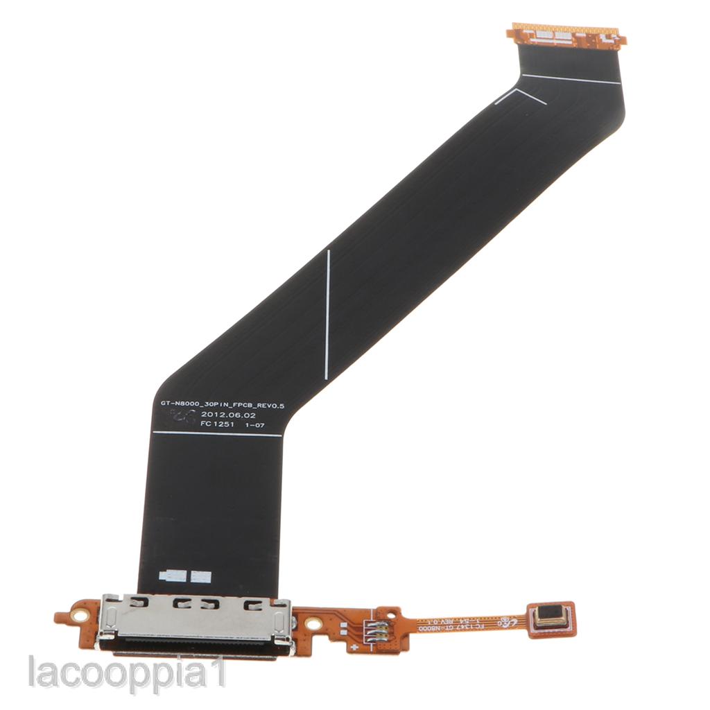 USB Charging Ports Dock Board Flex Cable For Samsung Note 10.1 N8000