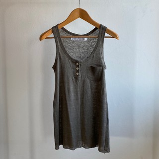 เสื้อกล้าม Zara Linen Tank Top