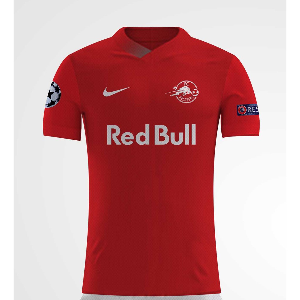 Red Bull Salzburg Home UCL 2019 2020 Jersey พิมพ์เต็ม