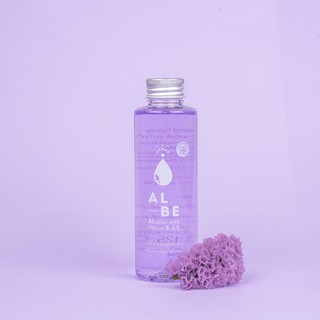 ALBE แอลกอฮอล์ ชนิดเติม125ml พร้อมกรวย กลิ่นลาเวนเดอร์มือนุ่มไม่ลอกไม่เหนียว ALCOHOL75% แอลกอฮอล์พร้อมด้วยวิตามินบีและอี