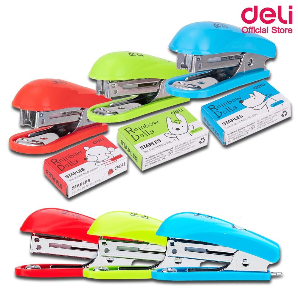 เครื่องเย็บกระดาษ Deli  เบอร์ 10 รุ่น 0224F (จำนวน 1 ชิ้น)