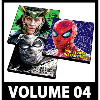 กรอบรูป Pop Art ติดผนังตกแต่ง “Marvel ซุปเปอร์ฮีโร่ ” Marvel Superhero Vol.04