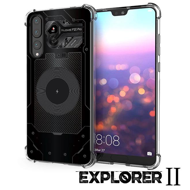 เคส สำหรับ Huawei P20 Pro [Explorer II Series] 3D Anti-Shock Protection TPU Case