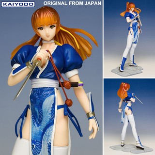 Model Figure งานแท้ Original ฟิกเกอร์ โมเดล Kaiyodo Dead or Alive เดด ออร์ อะไลฟ์ Kasumi คาซึมิ ชุดน้ำเงิน Blue Bome