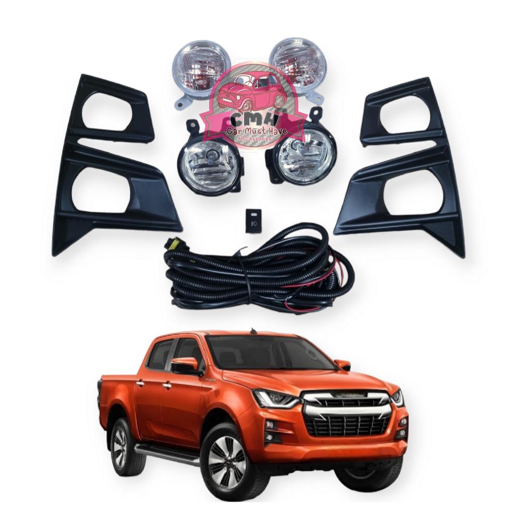 ไฟตัดหมอก LED ขอบโครเมี่ยม พร้อมไฟเลี้ยว  ISUZU DMAX 2020 HI LANDER V CROSS อีซูซุ ดีแม้ก ตัวยกสูง และ 4x4