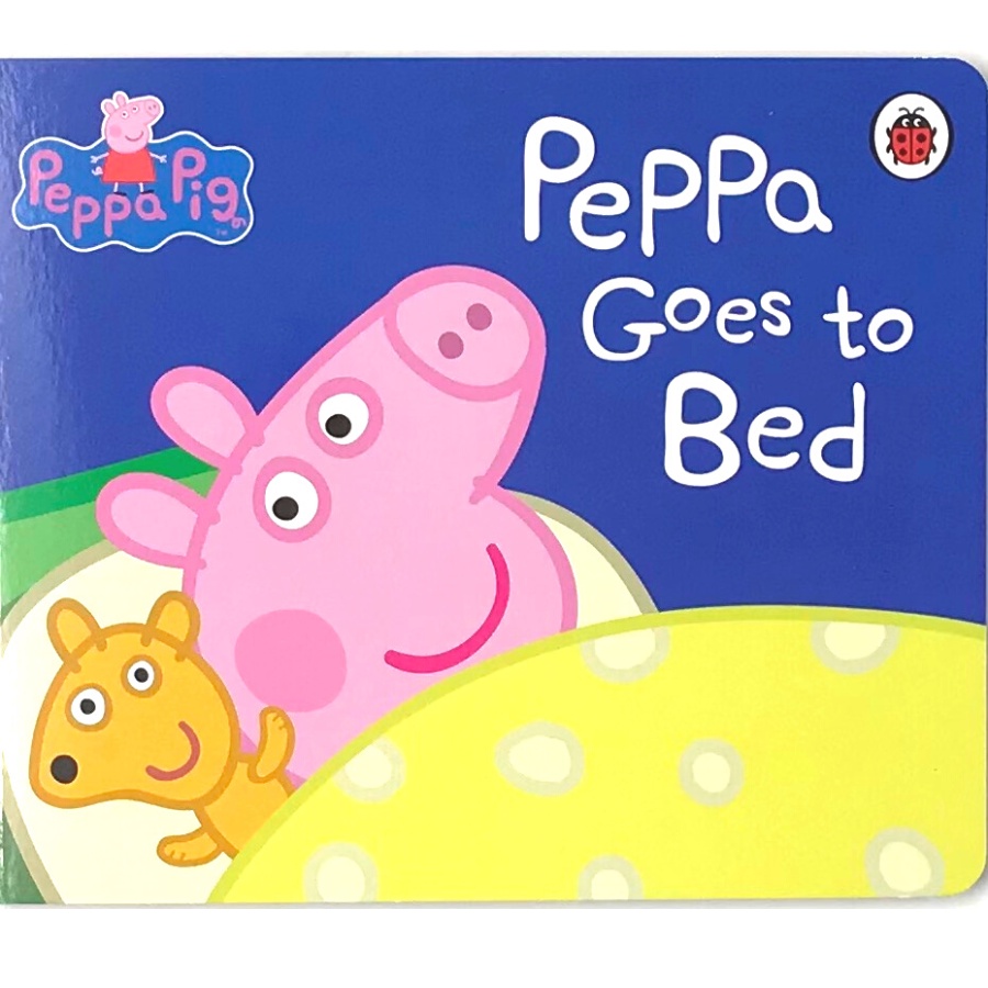 บอร์ดบุ๊ค Peppa Goes to Bed สีสันสดใสน่ารัก กระดาษแข็งทุกหน้า พร้อมส่ง