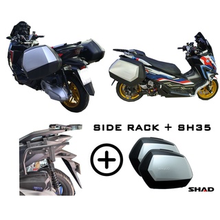 แร็คข้าง + กล่อง SHAD 23 - SHAD 35 Aluminium ตรงรุ่น Forza 300 - 350