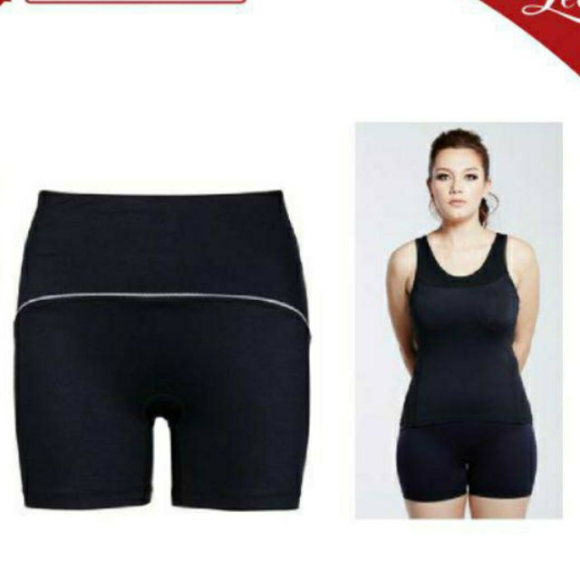 Leena Dreamie No.3 กางเกง ขาสั้น กระชับ สัดส่วน ออกกำลัง SIMPLY EXERCISE SHORT สีดำ Size S M  กางเกง