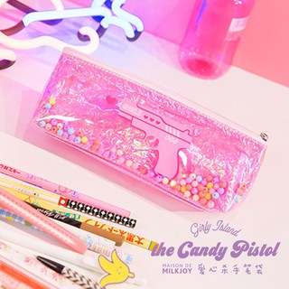 [พร้อมส่ง!] Bentoy กระเป๋าดินสอ รุ่น the candy pistol กล่องดินสอ สุดน่ารัก มีลูกปัด