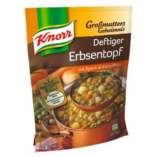 Knorr Deftiger Erbsentopf 122g คนอร์เดฟทิเกอร์เอร์บเซนทอฟ 122 กรัม