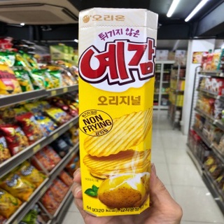 👍🇰🇷 มันฝรั่งอบกรอบ ของแท้+นำเข้า 오리온 예감 오리지널 64g x 1개 / 비스킷 과자 간식 / Orion Yegam Potato Chips Original Flavor Snack ขนม