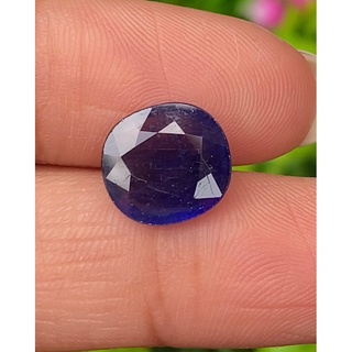 ไพลิน (Blue Sapphire) 5.13 กะรัต (Cts.) พลอยแท้ อัญมณีมงคลประจําวันเกิด