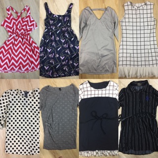 เดรสสั้นมือสอง มี8 แบบให้เลือก 70-80 บาท