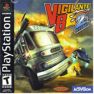 แผ่นเกม Ps1 Vigilante 8: 2nd สําหรับเล่นเกม